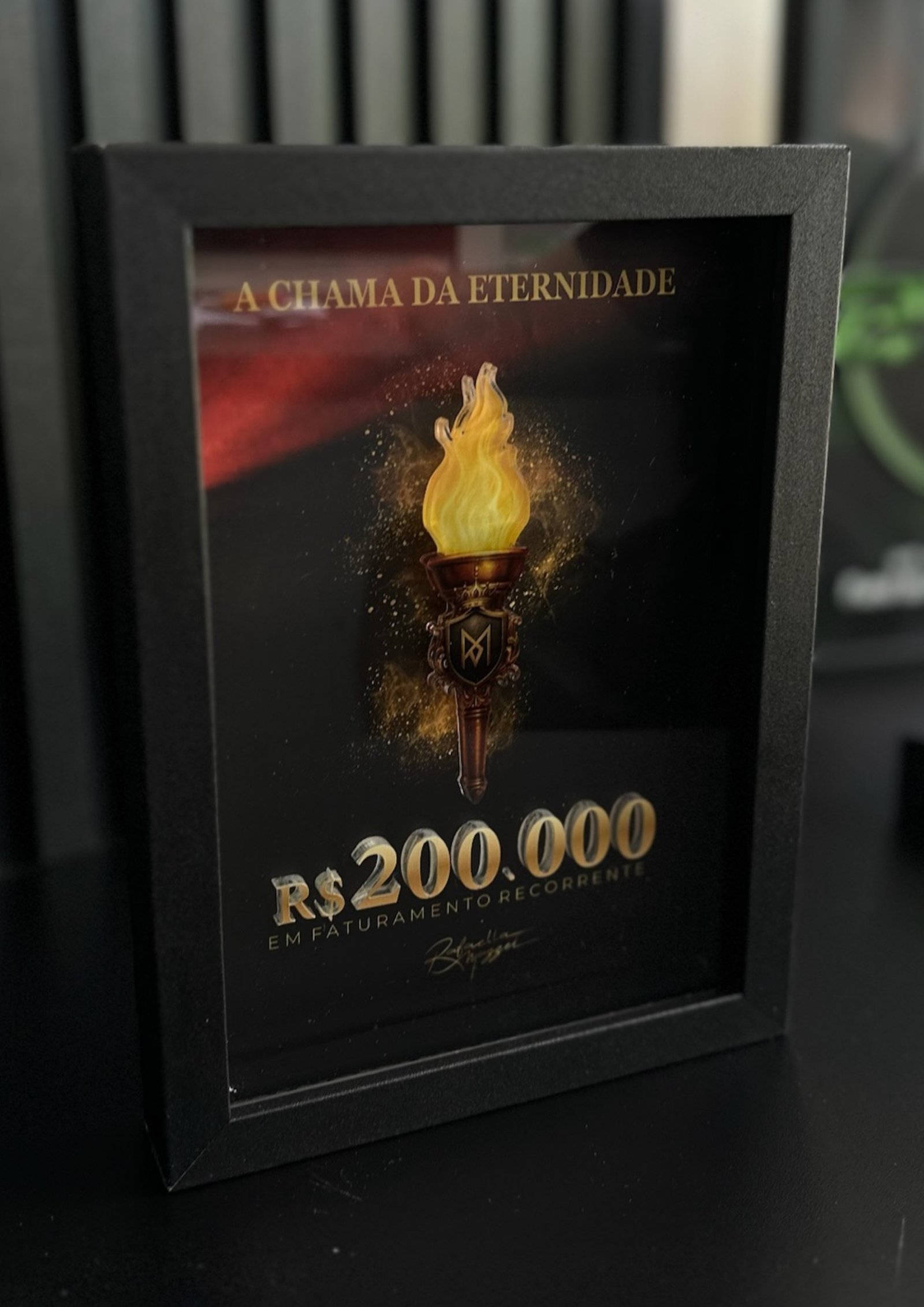 Placa 200k, Chama da Eternidade